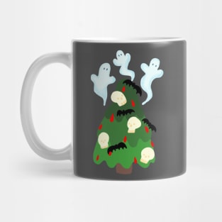 Scary Christmas - skull christmas tree Mug